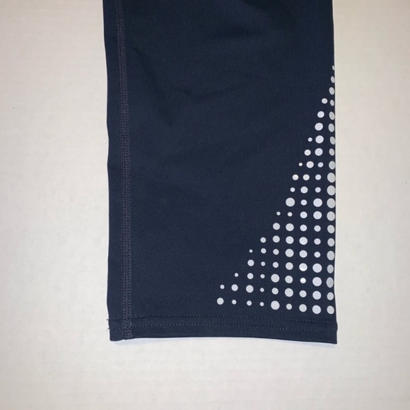 Athleta Leggings Gel Dot Sonar Athletic Capris Navy Blue eh. - Picture 7 of 15